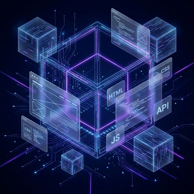 Custom Web Development Neon Visualization